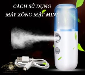 Sử dụng máy xông hơi mặt mini 2